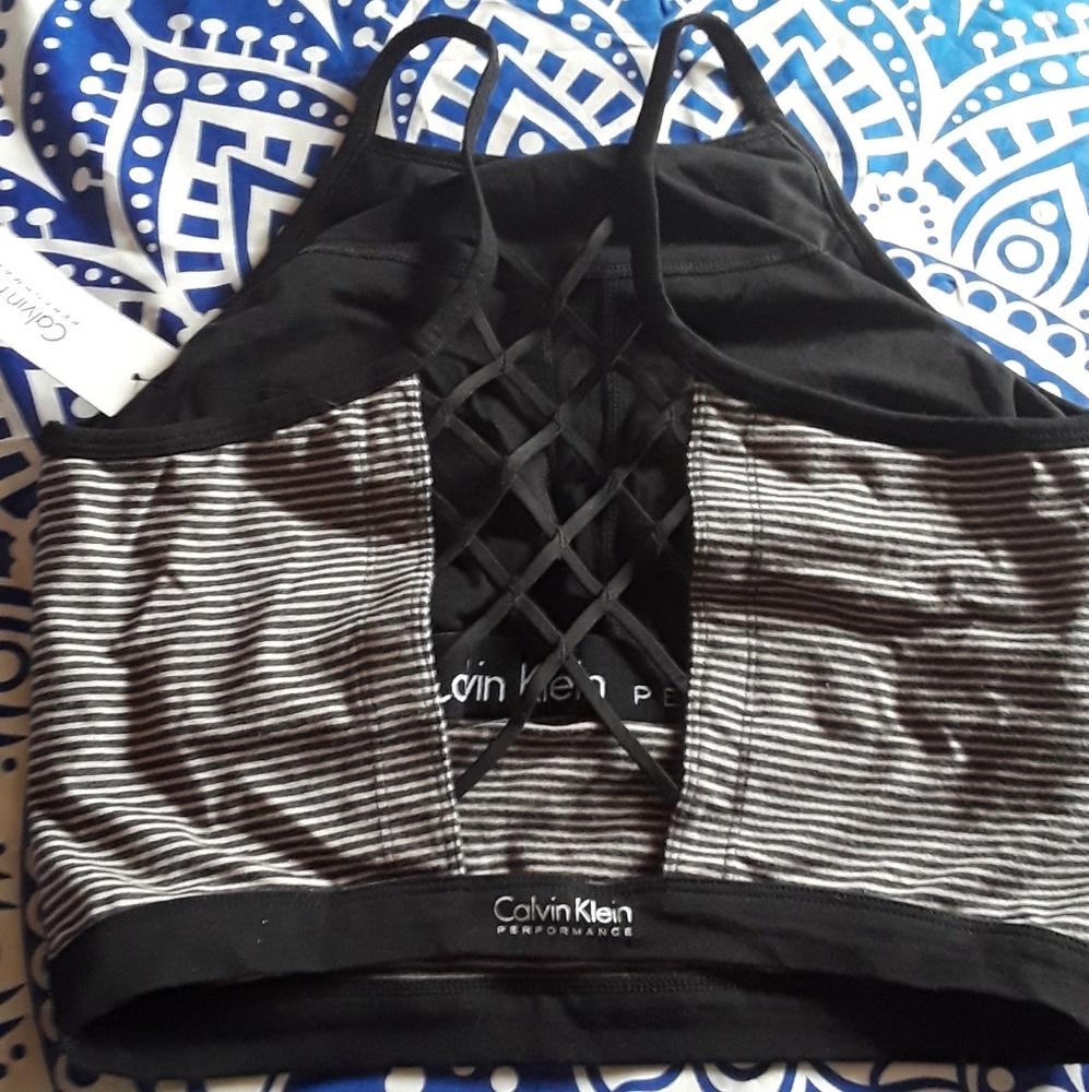 Calvin Klein Sports tip with bra open back design